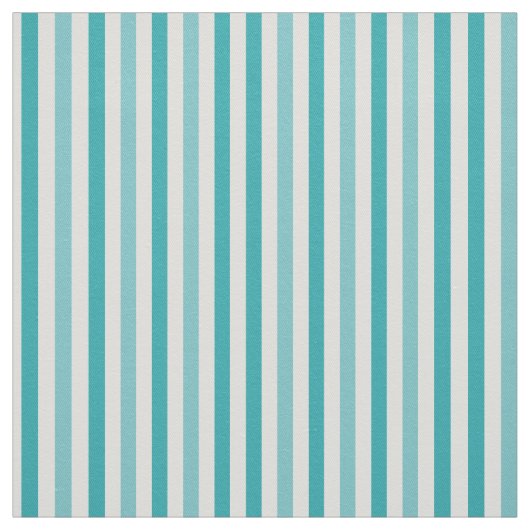 Tissu Rayures bleues de turquoise de plage (Échantillon)