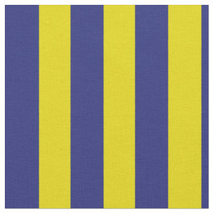Tissu Rayures bleues et jaunes nautiques
