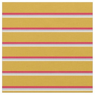 Tissu Rayures Cyan clair, Gris, Crimson et Goldenrod