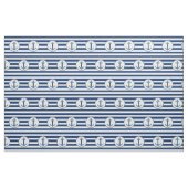 Tissu Rayures de blanc de bleu marine d'Ancre (Yard)