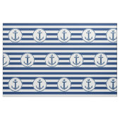 Tissu Rayures de blanc de bleu marine d'Ancre (Fat Quarter)