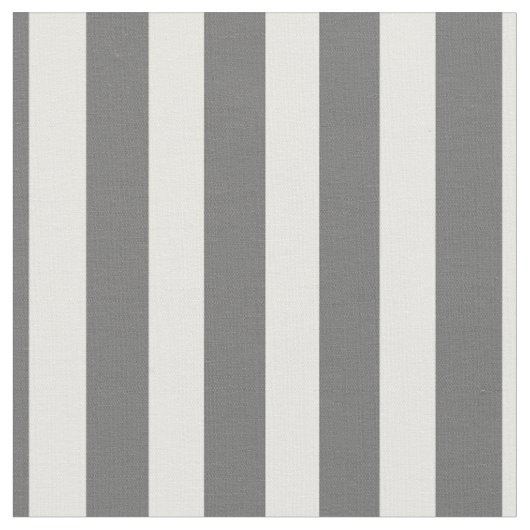 Tissu Rayures de cabane de gris et de blanc de charbon (Fermer)