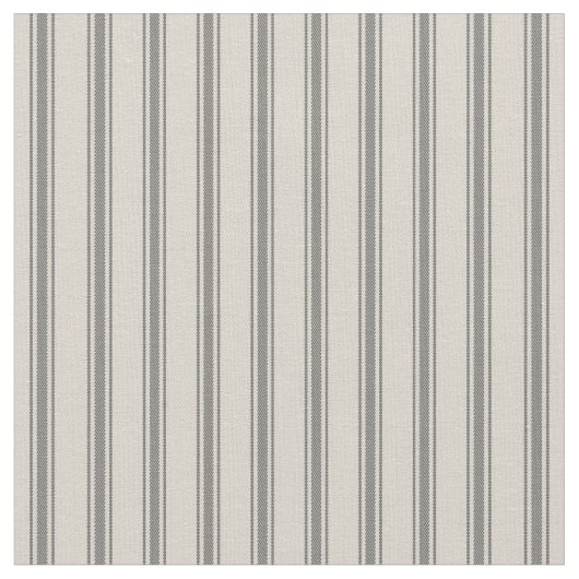 Tissu Rayures de cueillette classique beige et gris (Fermer)