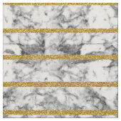 Tissu Rayures de marbre blanches noires d'effet de (Fermer)