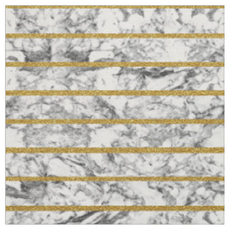 Tissu Rayures de marbre blanches noires d'effet de