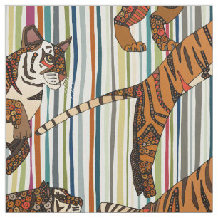 Tissu rayures de tigre