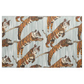 Tissu rayures de tigre argent (Fat Quarter)