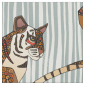 Tissu rayures de tigre argent (Fermer)