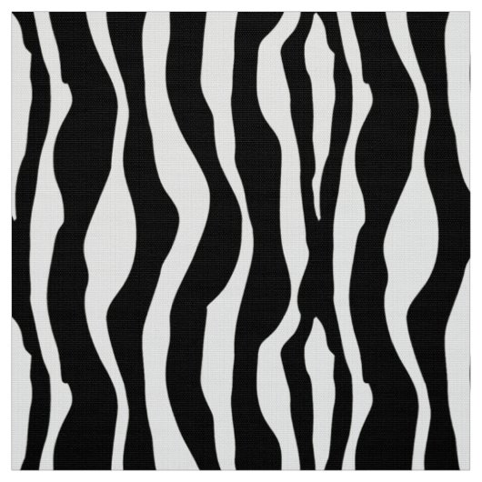 Tissu Rayures de zèbre - noires et blanches (Échantillon)