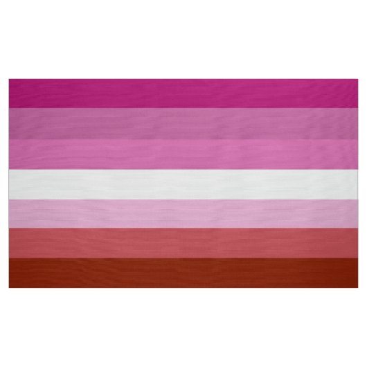 Tissu Rayures du drapeau de la fierté lesbienne (Yard)