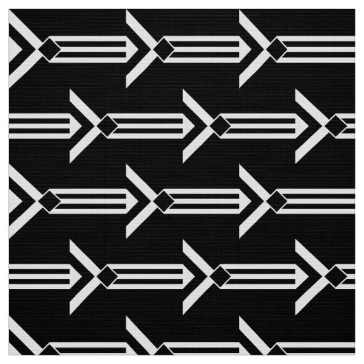 Tissu Rayures et chevrons blancs géométriques sur le (Échantillon)