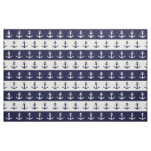 Tissu Rayures et motif nautiques d'ancre (Fat Quarter)
