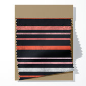Tissu Rayures Halloween Noir et Orange