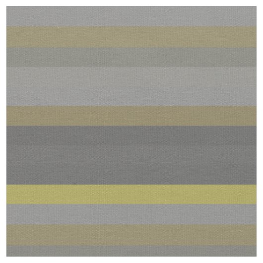 Tissu Rayures horizontales grises moutarde rétro (Fermer)