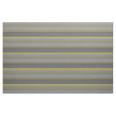 Tissu Rayures horizontales grises moutarde rétro (Fat Quarter)