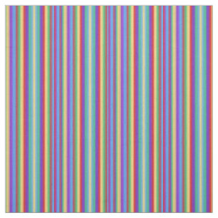 Tissu Rayures multi de couleur