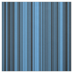 Tissu Rayures Noir Bleu