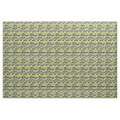 Tissu Rayures Noires Citron Citrons (Yard)
