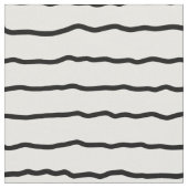 Tissu rayures ondulées noir et blanc (Fermer)