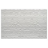 Tissu rayures ondulées noir et blanc (Fat Quarter)