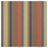 Tissu Rayures rétro orange brûlé et olive (Échantillon)