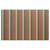 Tissu Rayures rétro orange brûlé et olive (Fat Quarter)