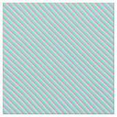 Tissu Rayures turquoises et de corail (Détail)