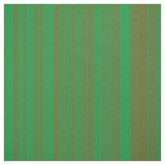 Tissu Rayures Vert Marron (Échantillon)