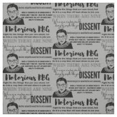Tissu RBG et ses citations (Échantillon)