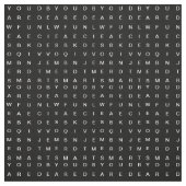 Tissu Recherche de mots (Inspirationnel) noir (Échantillon)