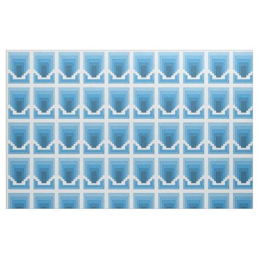 Tissu Rectangle Abstrait en bleu (Fat Quarter)