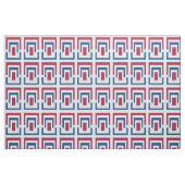 Tissu Rectangle Abstrait en rouge, blanc et bleu (Fat Quarter)