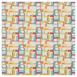 Tissu Rectangles Abstraites