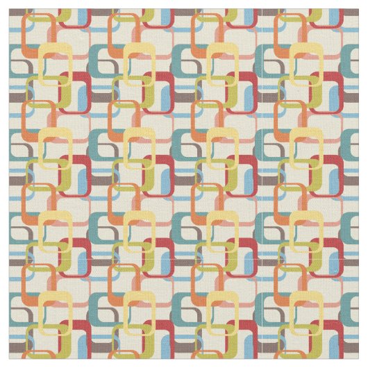 Tissu Rectangles Abstraites (Fermer)