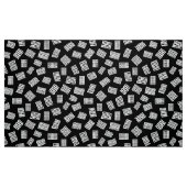 Tissu Rectangles Abstraites 081122 - Blanc sur noir (Fat Quarter)