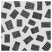 Tissu Rectangles Abstraites 081122 - Noir sur blanc (Échantillon)