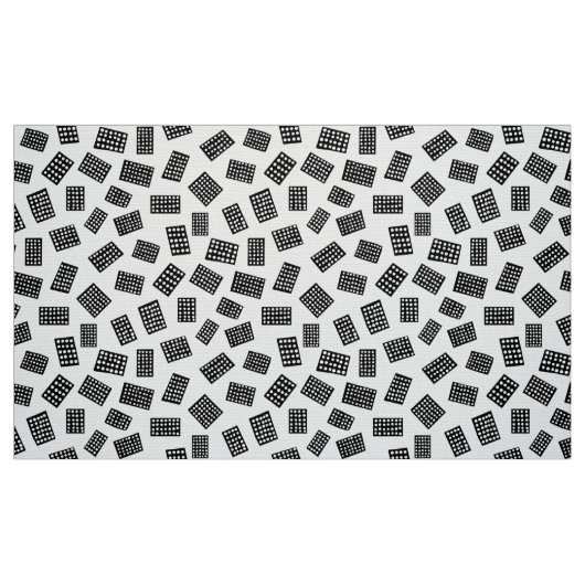 Tissu Rectangles Abstraites 081122 - Noir sur blanc (Fat Quarter)