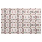 Tissu Rectangles arrondies MCM du milieu du siècle Pink (Fat Quarter)