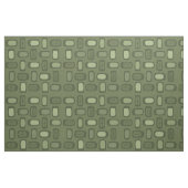 Tissu Rectangles arrondies MCM du milieu du siècle vert (Fat Quarter)