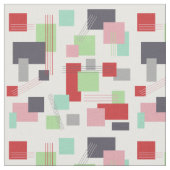 Tissu Rectangles et lignes Abstraites (Fermer)