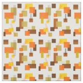 Tissu Rectangles et lignes Abstraites des années 1970 (Échantillon)