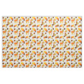 Tissu Rectangles et lignes Abstraites des années 1970 (Fat Quarter)
