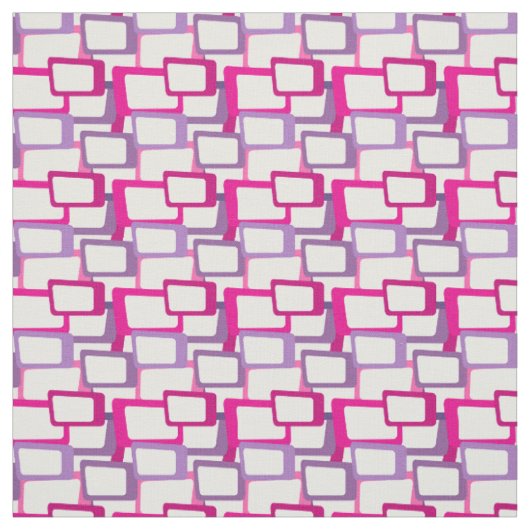 Tissu Rectangles modernes du milieu du siècle (Échantillon)