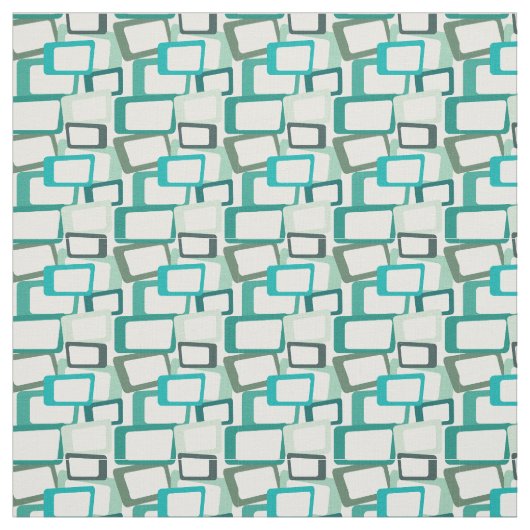 Tissu Rectangles modernes du milieu du siècle (Échantillon)