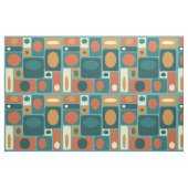 Tissu Rectangles turquoise modernes du milieu du siècle (Fat Quarter)