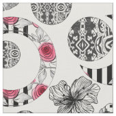 Tissu Red and Black, Quilting, Patchwork, Rustic, Modern (Fermer)