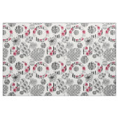 Tissu Red and Black, Quilting, Patchwork, Rustic, Modern (Fat Quarter)
