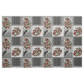 Tissu Red and Black, Quilting, Patchwork, Rustic, Modern (Fat Quarter)