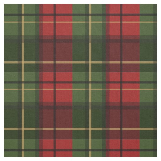 Tissu Red And Green Plaid Tartan Pattern (Échantillon)