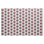Tissu Red bird & flowers pattern Winter Holiday Artistic (Yard)
